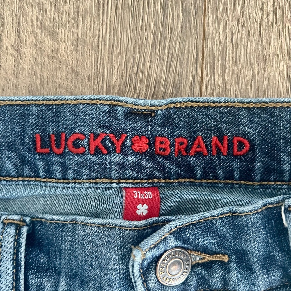 Lucky Brand Men’s 181 Relaxed Straight Jeans W31 L30 Medium Wash Denim EUC​ - Picture 2 of 5
